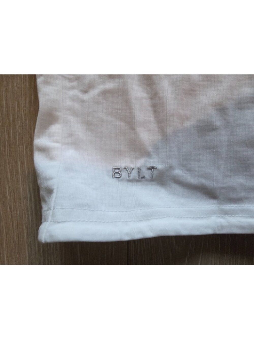 BYLT Premium Basics T-Shirt Mens 2XL White Short Sleeve Crew Neck Summer Tee - Picture 5 of 8